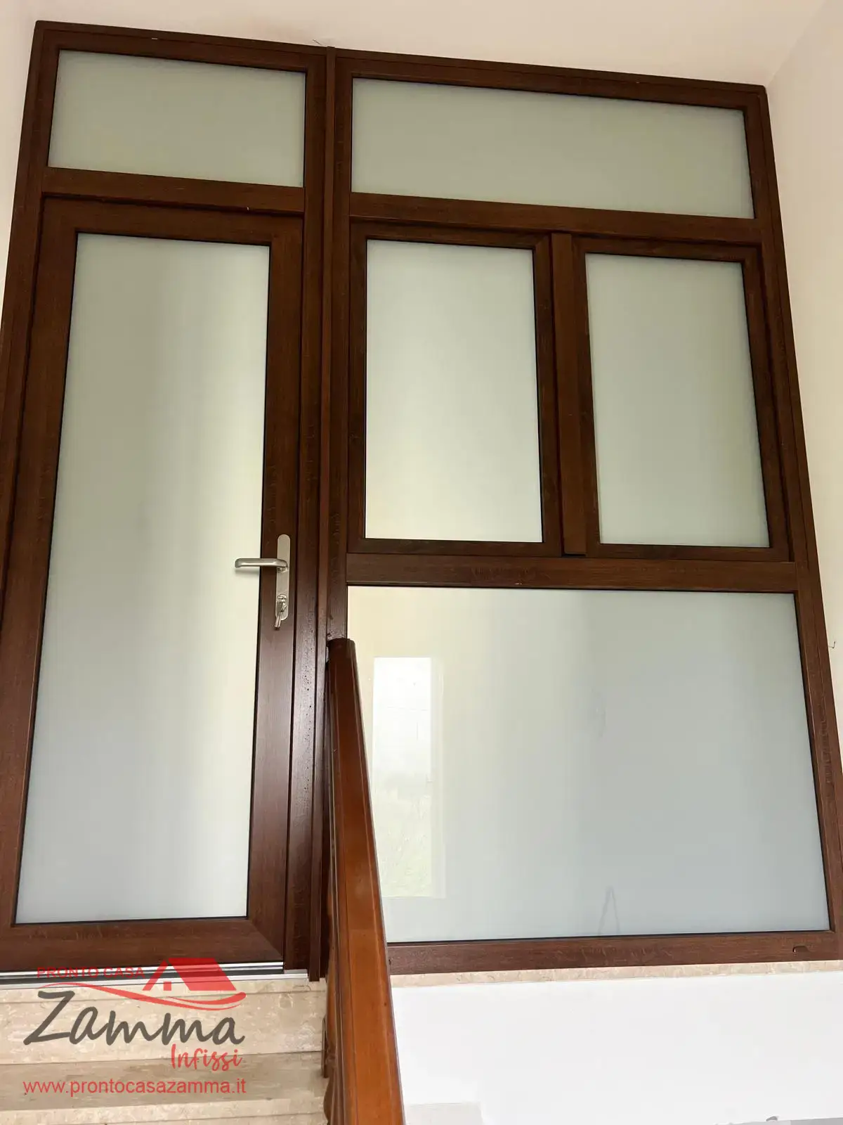 vetrata interna in legno